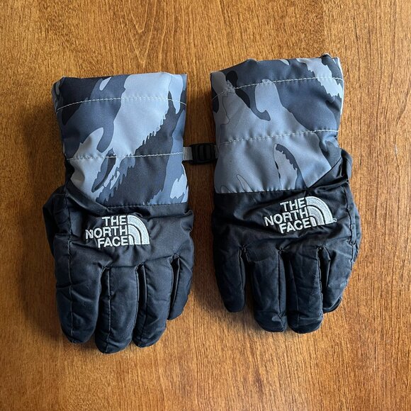 The North Face gray camo gloves S - Picture 1 of 8